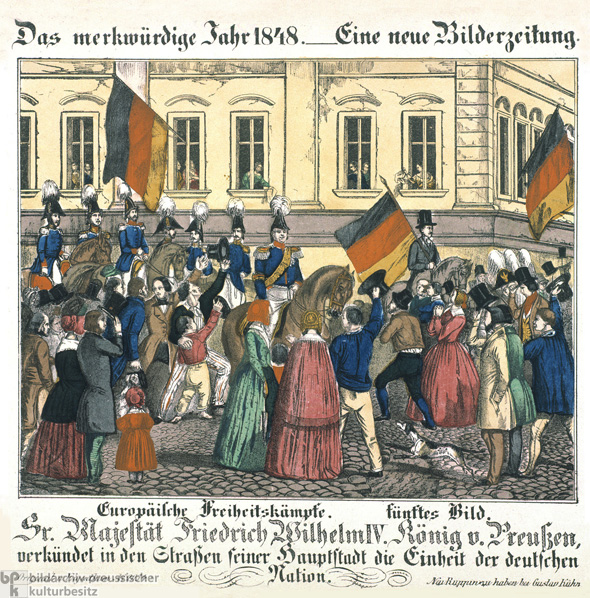 Eine Verkündung von Friedrich Wilhelm IV. (21. März 1848)